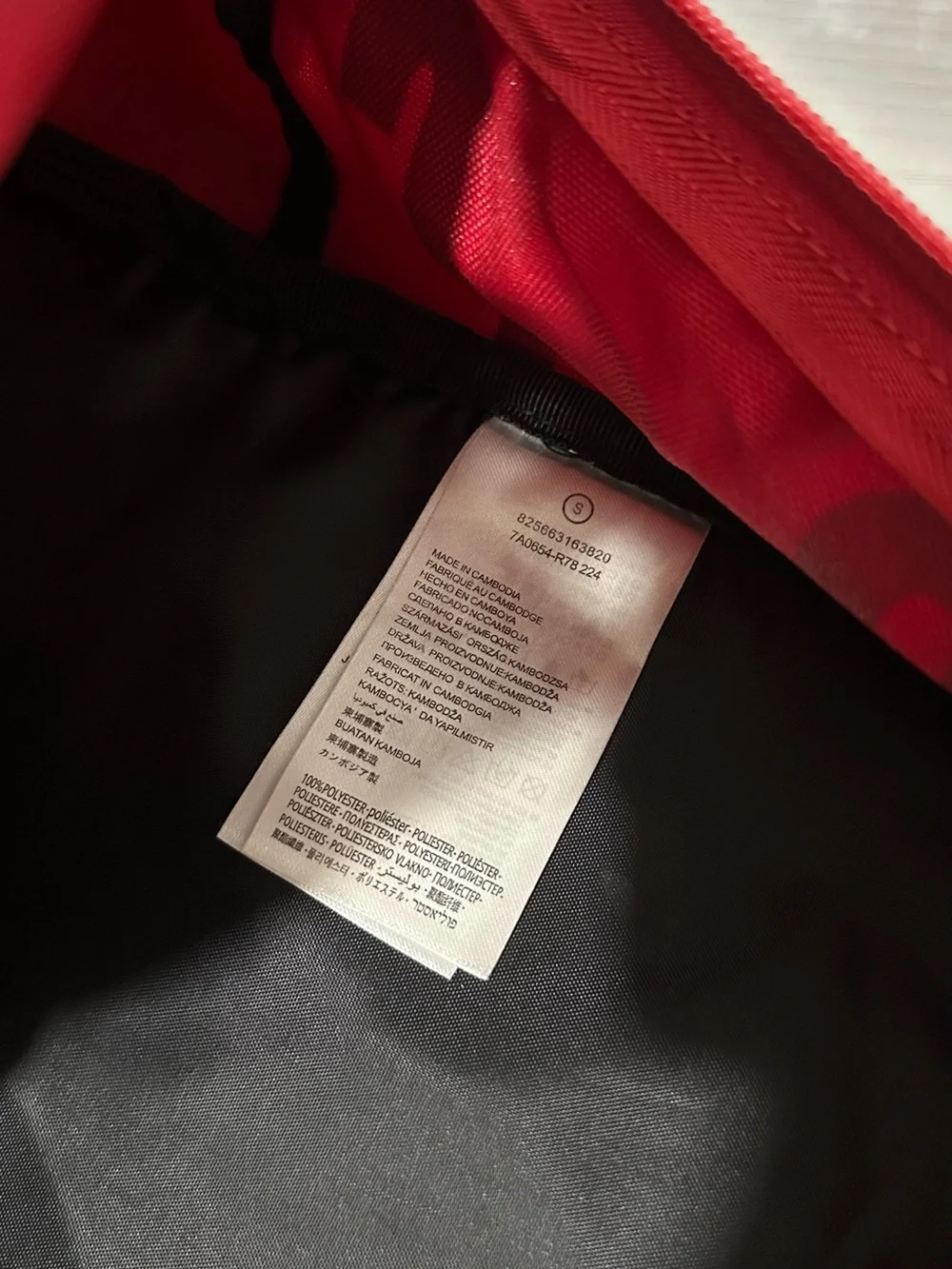 Jordan Red Mini Backpack with Black Logo